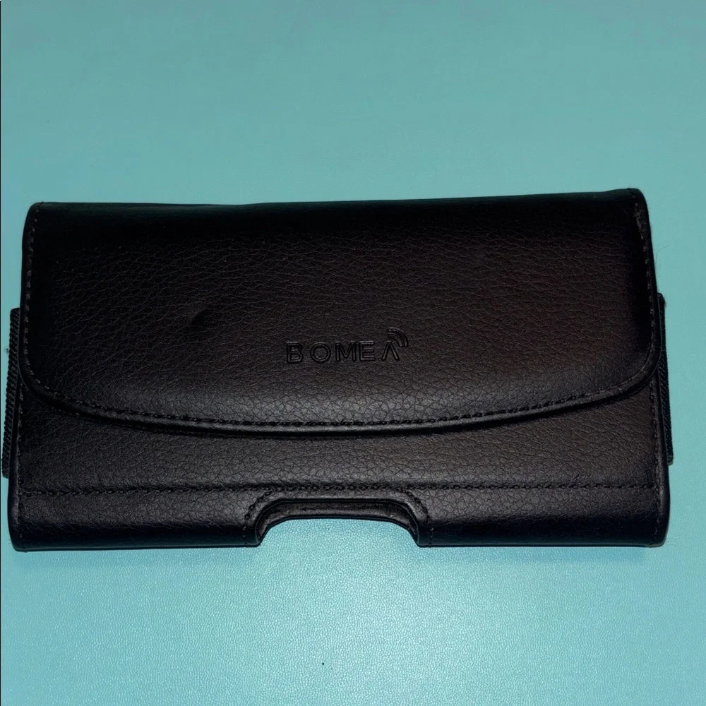 Black Leather Phone Holster